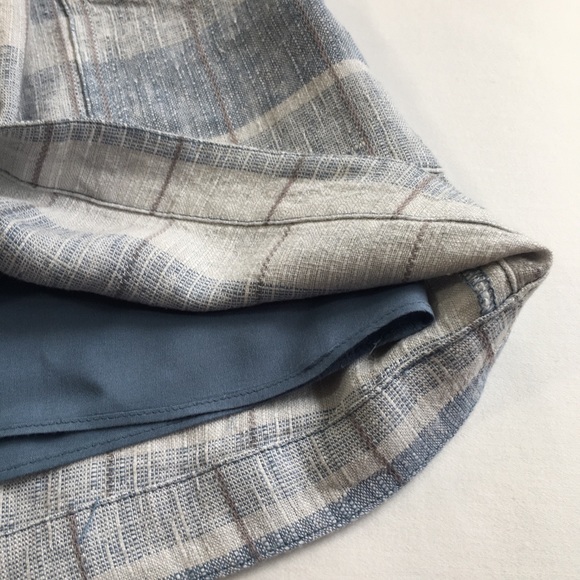 FREE PEOPLE Suspender Checkered Blue Skirt - Picture 4 of 14